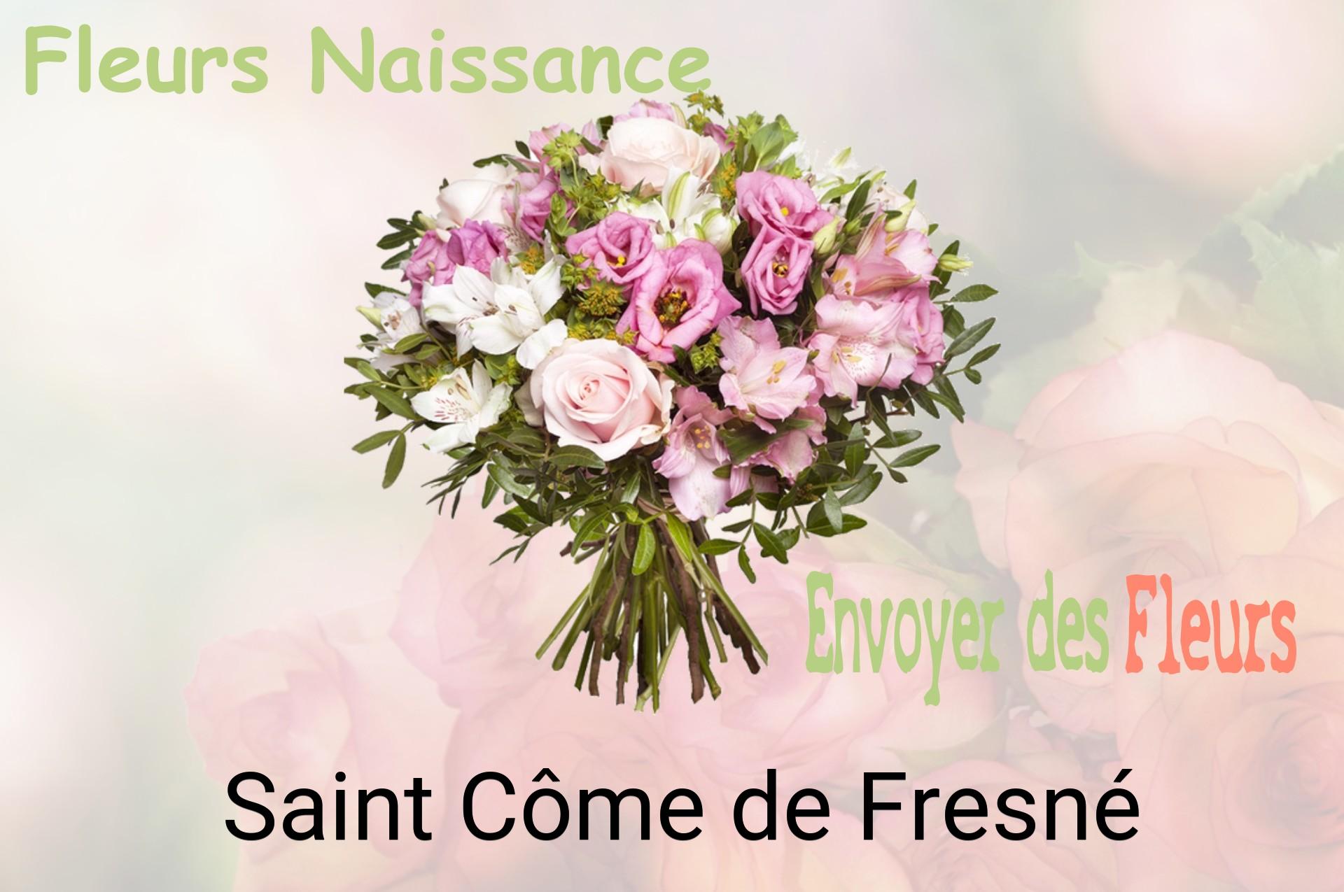 Bouquet de fleurs de naissance livré à Saint-Côme-de-Fresné